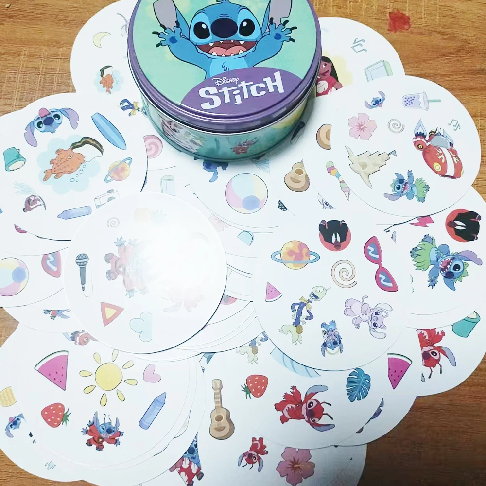 ديزني غرزة صندوق حديد بطاقة وصول جديدة ورق مقوى لعبة 2 إلى 8 لاعب العطلات العائلية التخييم عيد الميلاد والهالوين هدايا الاطفال #2