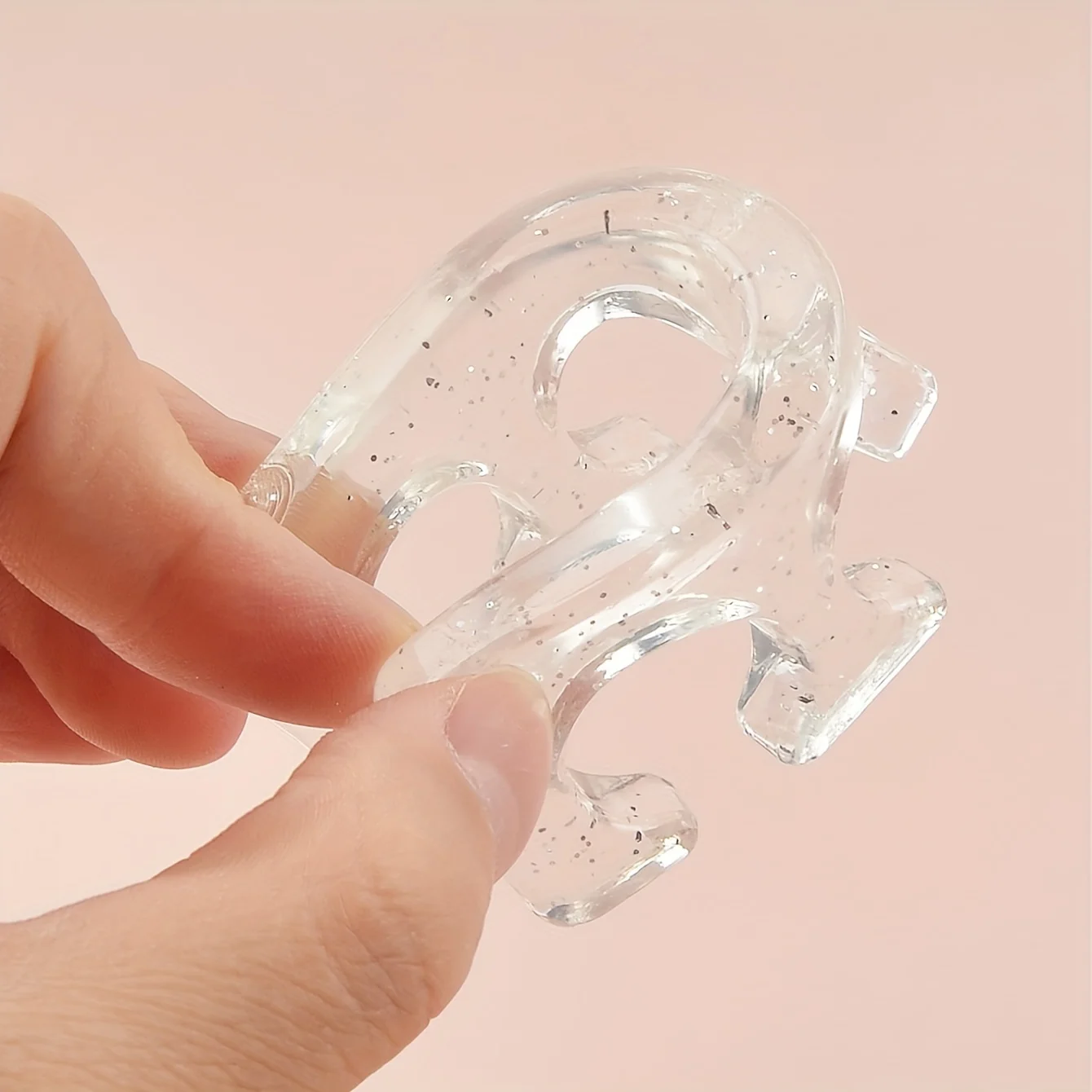 1 Pair Soft Silicone Nail Dividers for Foot Comfort Support - Transparent Toe & Finger Splitters with C-Shaped Cutouts, Odo