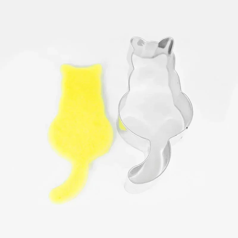 

Cute Cat Cookie Cutter Mold Aluminum Animal Shape Cookie Mold DIY Fondant Pastry Decoration Cookie Cutter Kitchen Accessories
