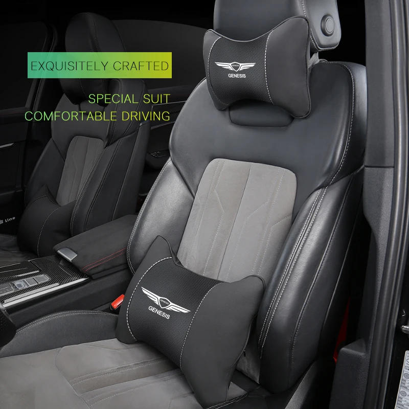 For Genesis Essentia GV80 Neolun G70 G90 GV90 GV60 X G80 GV70 Headrest Neck Support Lumbar Cushion Soft Neck Pillow Accessory