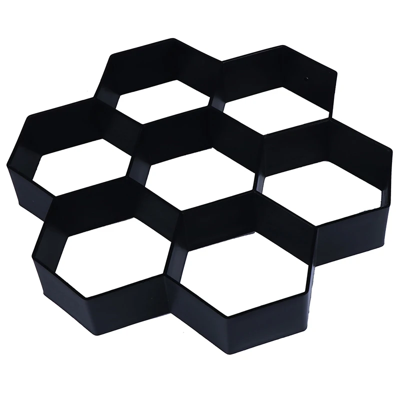 1PCS 30*30cm*4cm Black Garden Concrete Molds Paving Brick For DIY Plastic Path Maker Mold Paving Cement