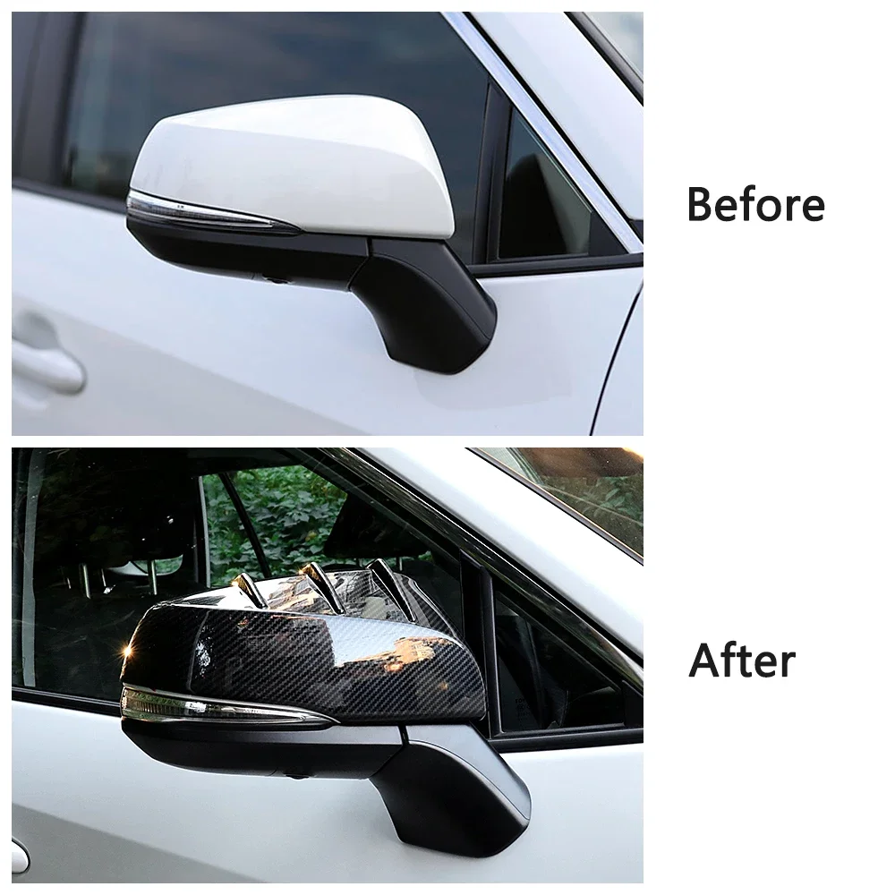 For Toyota Rav 4 Rav4 2019-2024 Car Styling Exterior Decoration Modify Carbon Fiber Color Change Protection Frame Trim Sticker