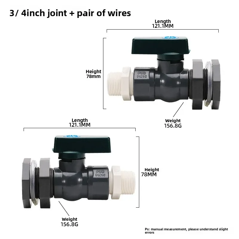 

3/4-дюймовый клапан для дождевой бочки, комплект патрубок для дождевой бочки с переборочным адаптером, комплект переключателя дождевой бочки из ПВХ