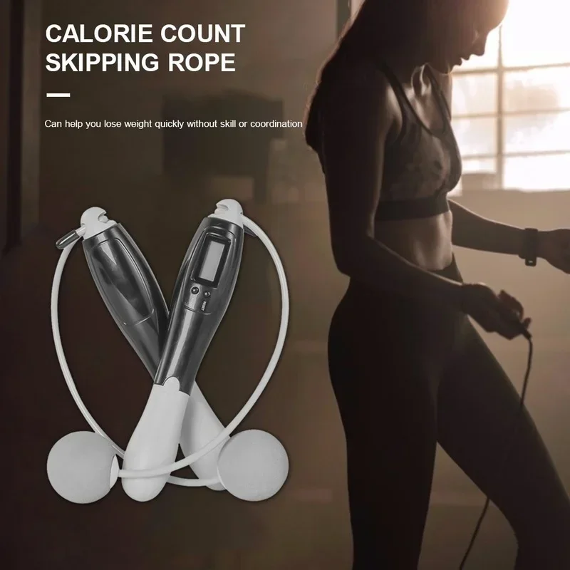 Corda per saltare senza fili Smart Electronic Digital Wireless corda per saltare consumo calorico Fitness Bodybuilding