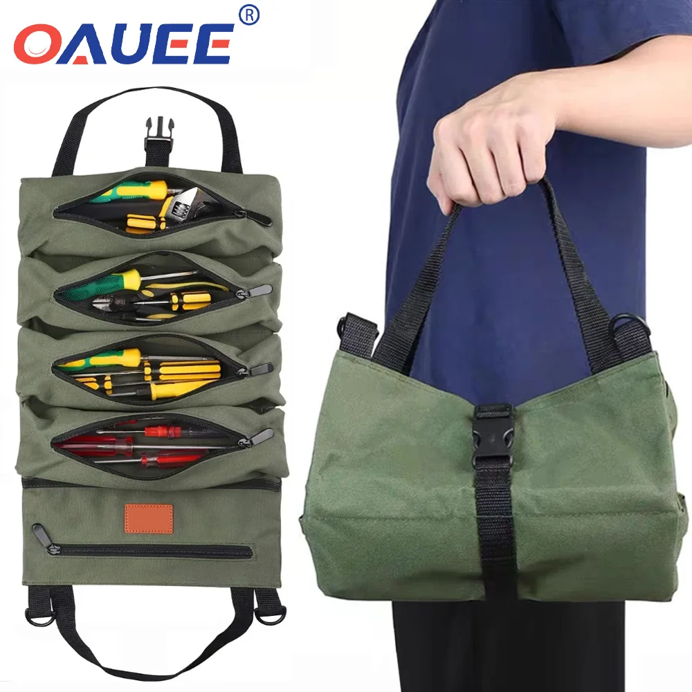 

Multi-Purpose Hardware Tool Bag Professional Multi-Pocket Rolled Portable Storage Bag Rolled Waterproof Pliers Storage Bag