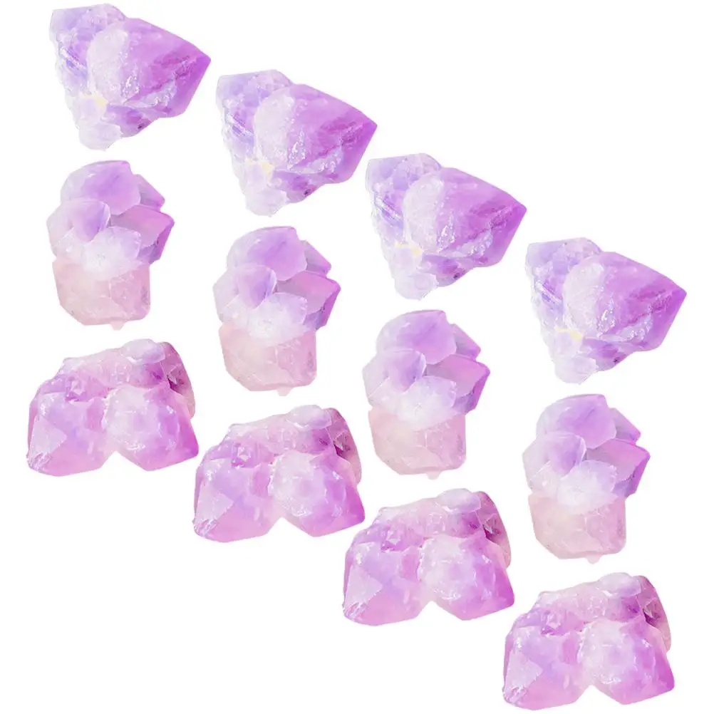

Aromatherapy Diffuser Stones Amethyst Crystals Natural Purple Small Beads Tumbled Decorative Rocks Planters Crafts Home