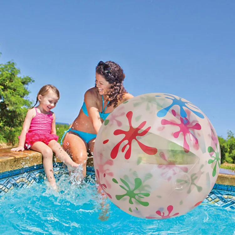 Diameter 80cm PVC Inflatable Beach Ball Inflatable Water Toy Outdoor Beach Water Ball Summer Water Playing Toy for Kids Garden