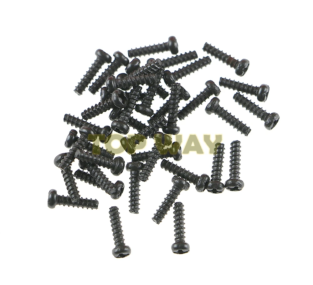 100PCS Black For PS3 Round Head Screw Alloy Cross Bolts Screws For PS2 Wireless Controller