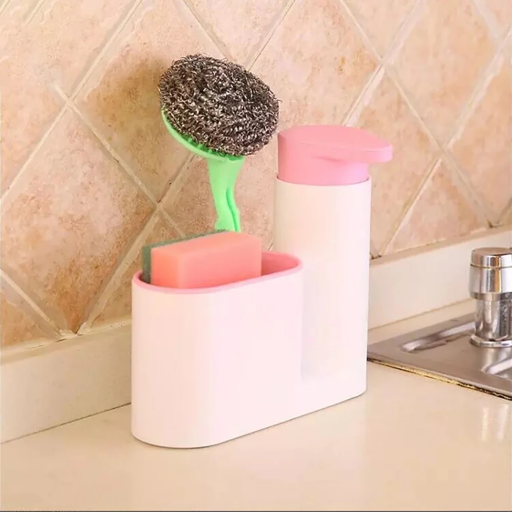 1pc Kitchen Shampoo Soap Dispenser Container Holder Newest Portable Home Bathroom Plastic Practical Liquid Soap Shampoo Storage