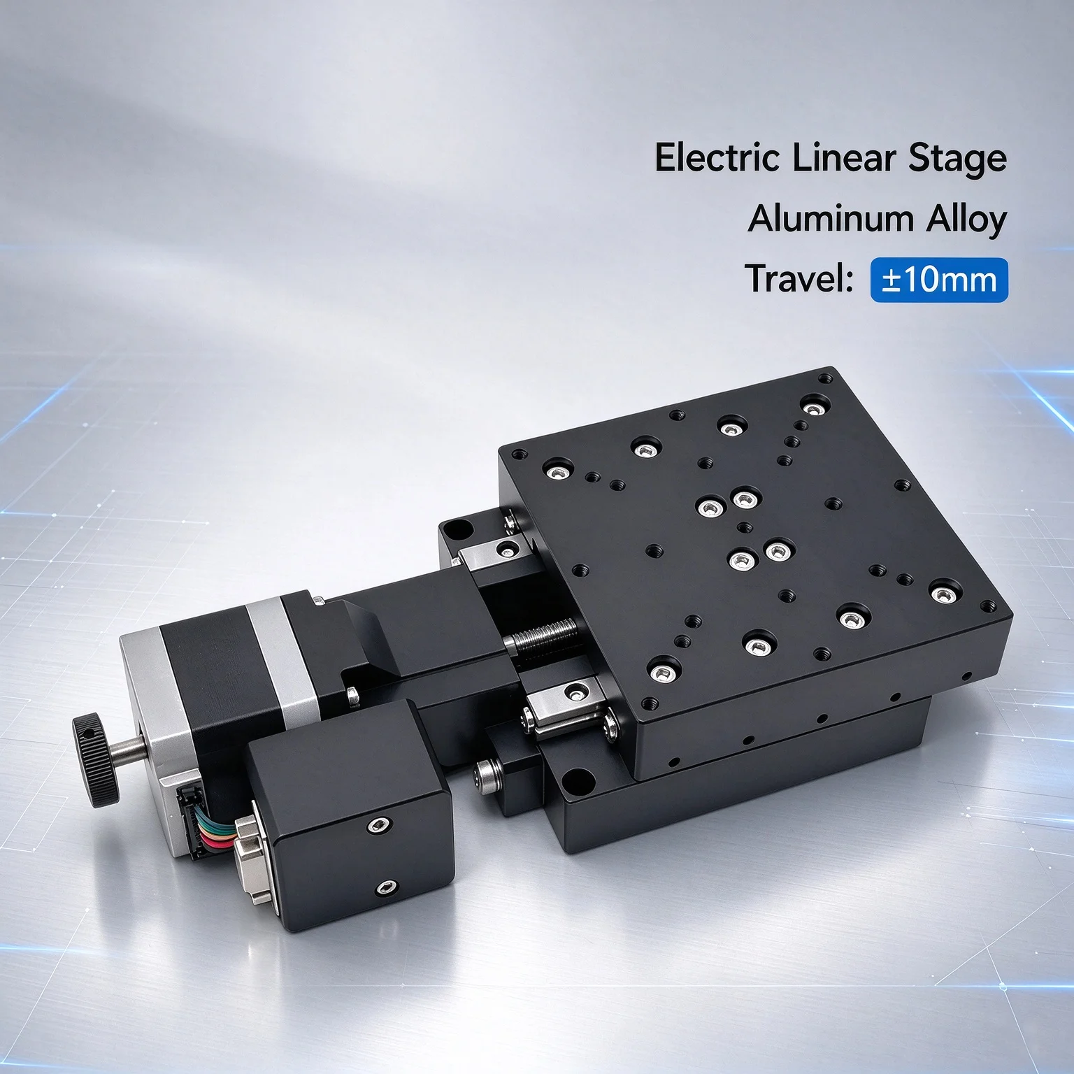X-axis High Precision Motorized Linear Stage, Ball Screw Large Stroke Micro Adjustment Slide Table