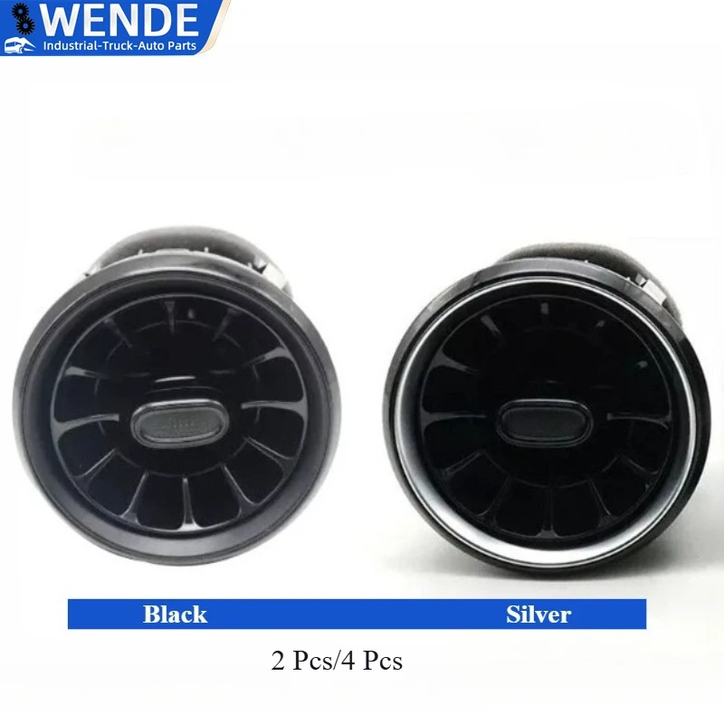 

2 /4 Pcs Black/Silver Car Dashboard Air Vent Outlet Trim For Mercedes Benz CLA Class C118 2019 2020 2021 2022 2023 4478308502