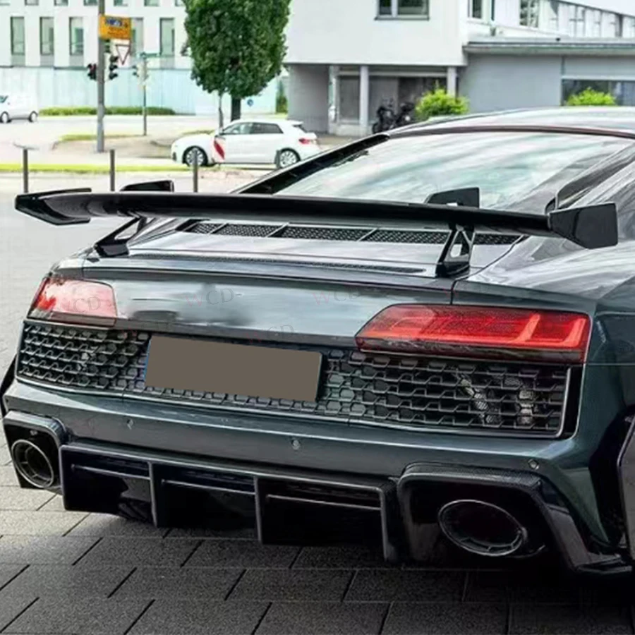 Neuer R8 Dry Carbon Heckdiffusor für Audi R8 V10 GT Performance Coupe 2-Türer 2023+ Heckstoßstange Lip Spoiler Body Kits