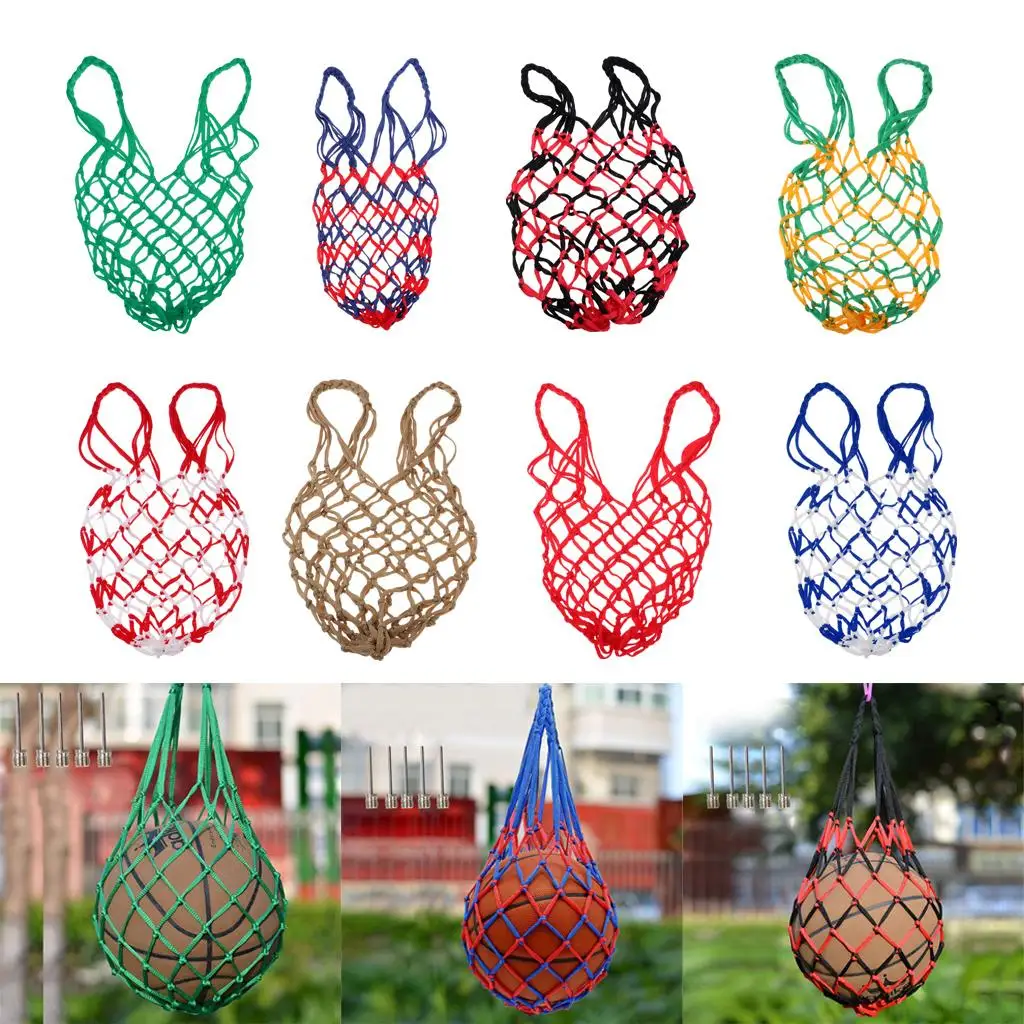 

Handmade Football Basketball Storage Bag Mesh Equipment Draw Cord Sack,Ball Carry