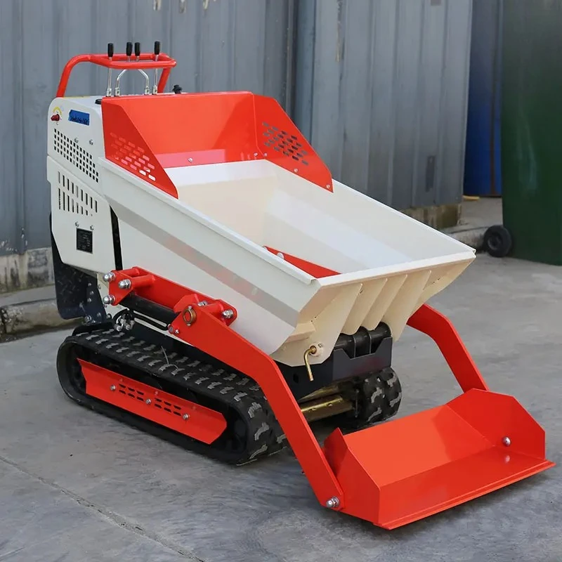 

Mini Tracked Dumper 500kg 800kg Hydraulic Dump Transporter Multifunctional Crawler Mini Dumper with customized