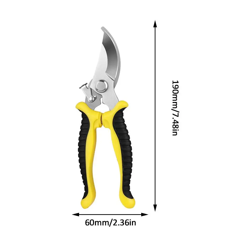 Garden Pruning Shears Fruit Tree Flower Pruning Scissors Multifunctional Stainless Steel Branch Shears Household Garden Supplies