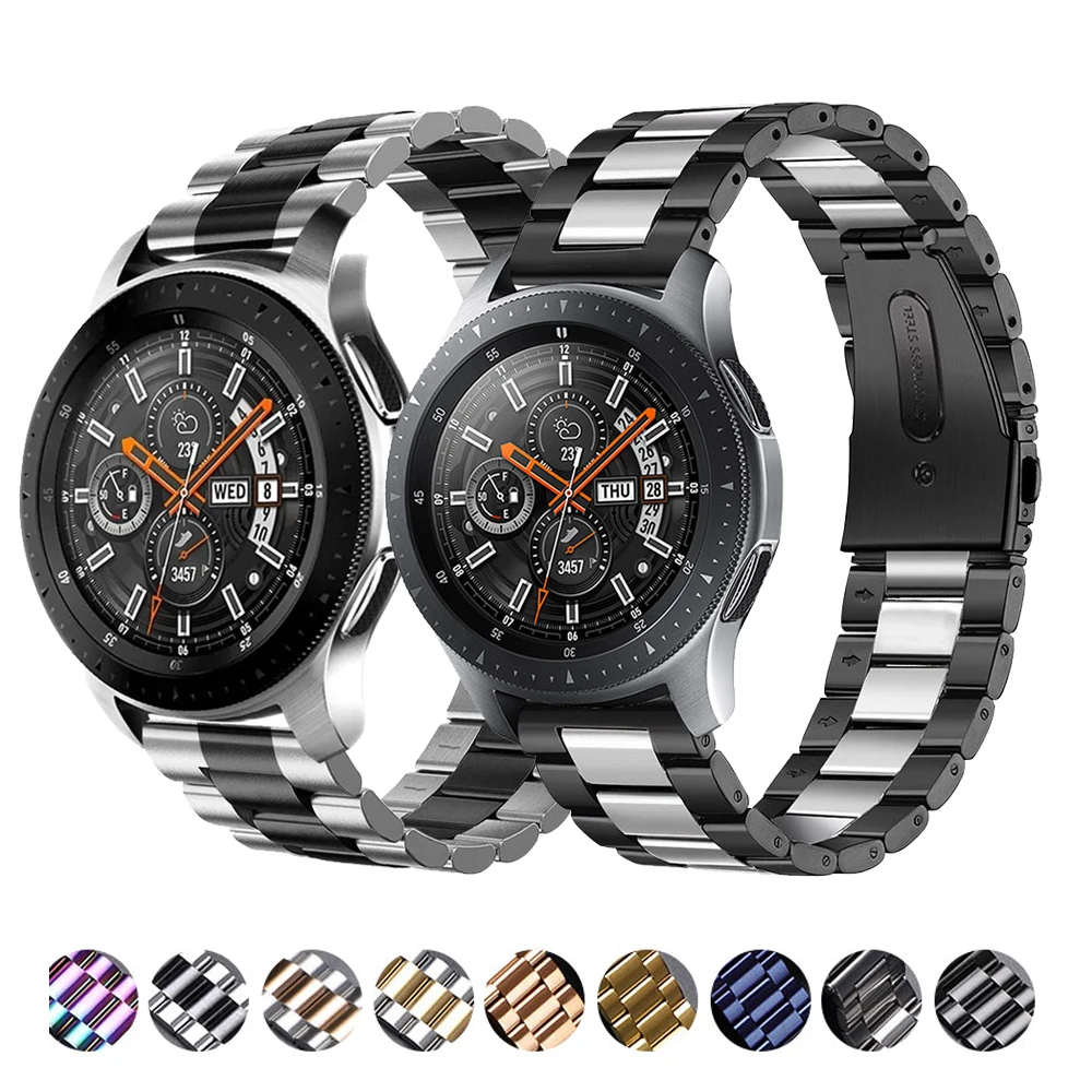 

Metal strap Compatible with Samsung watch 3 46mm/Active 2/Huawei watch GT GT2/Amazfit GTR for 22mm 20mm Replacement metal strap