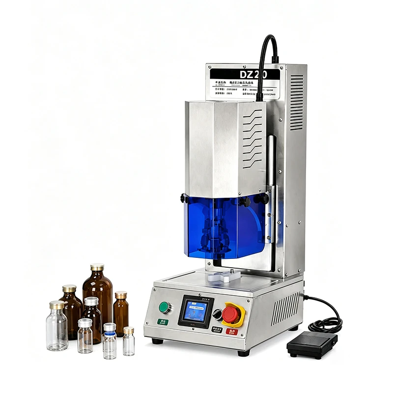 LY-DZ20 Electric Three-Blade Rotary Cap Sealing Machine Plastic Lids/pure Aluminum Lids for Various Vials Sealing