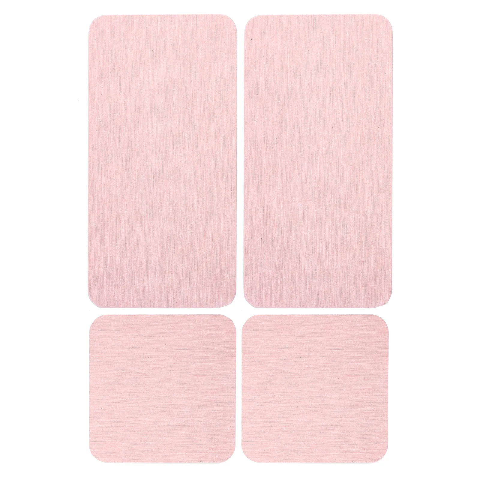 

4Pcs Water Absorbent Diatomite Coaster Set Flat Thin Lightweight Countertop Mats for Cups Soap Dish Bathroom Washbasin Mat
