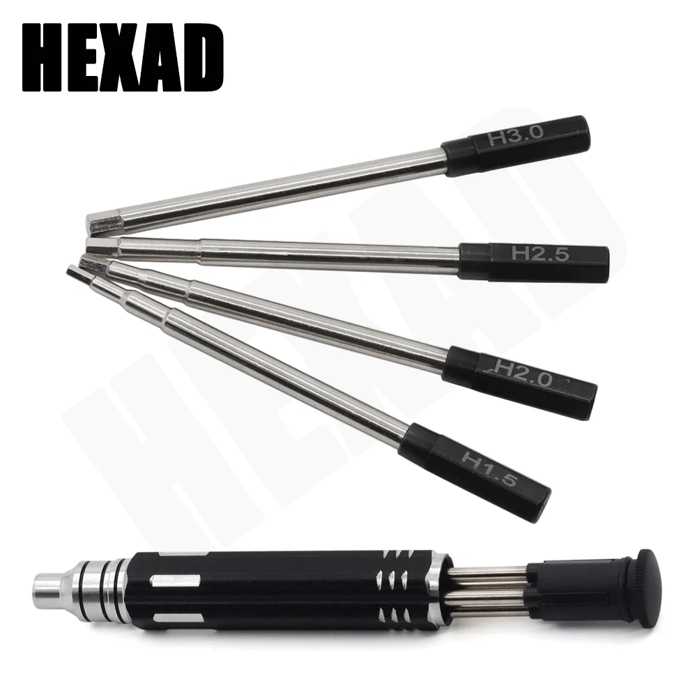 Anti-skidding Hexagon Portable 4 in 1 Screwdriver Quick Change Loosening Allen Key Hex High Speed Steel Screws Wrench Tool