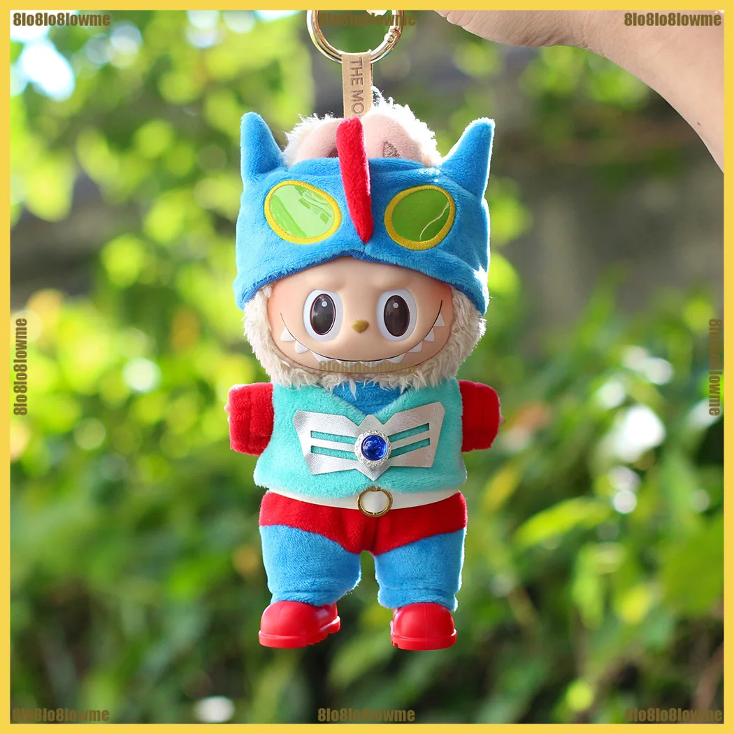 

Одежда для Labubu, одежда с героями мультфильмов, наряд Камен, карандаш Шин-чан, набор Супермена, мини-плюшевая кукла, одежда, модные аксессуары для кукол