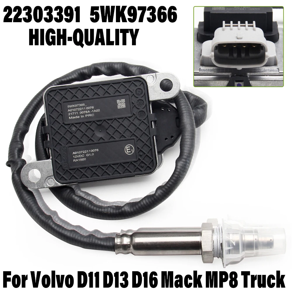 New 22303391 5WK97366 12V Nitrogen Oxides NOX Sensor Made in Germany Fits for Volvo D11 D13 D16 Mack MP8 Truck 21069361 22014032