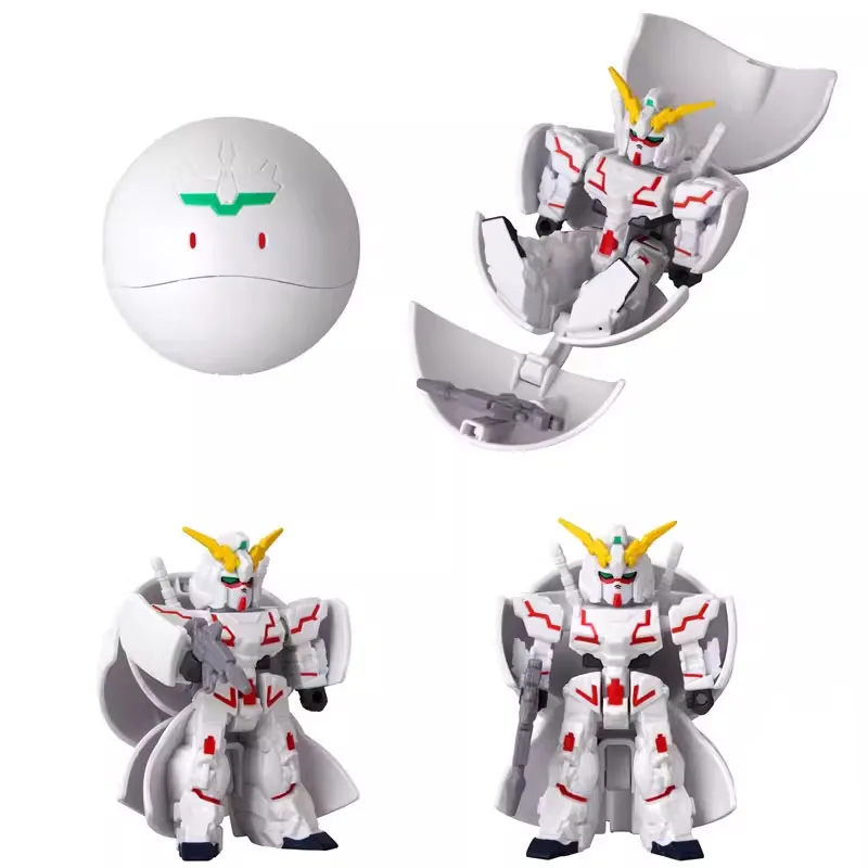 BANDAI Original Gashapon GUNDAM Zaku Unicorn Mobile Wing Change Haro Anime Action Figures Toys For Boys Girls Kids Gift Model