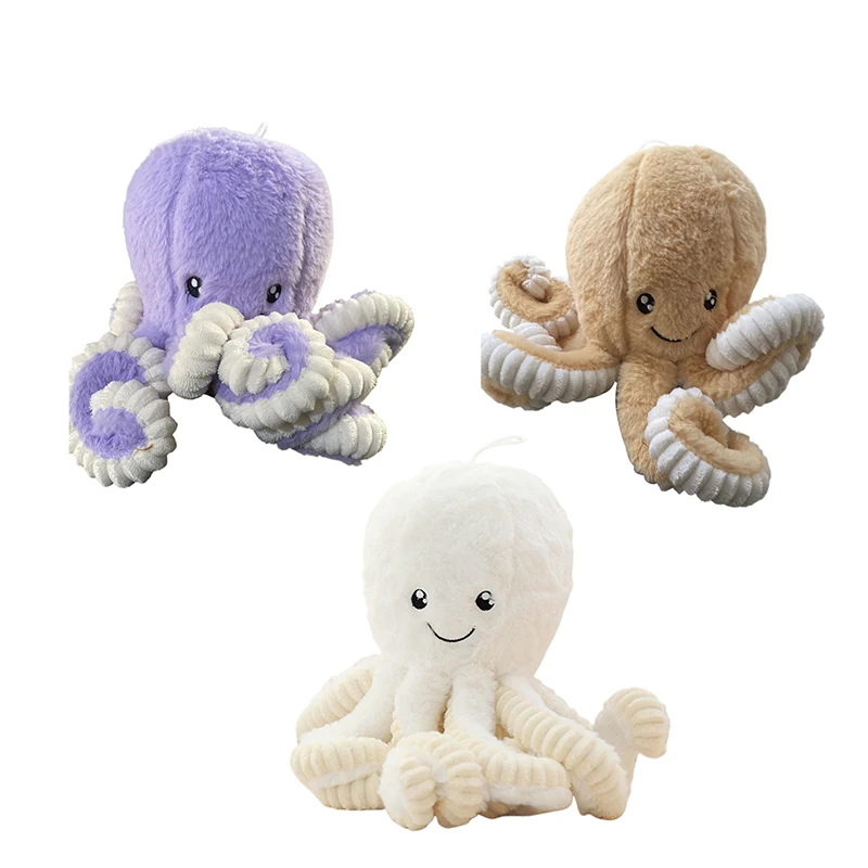 Simulatie Octopus Pop Kleur Knuffel Oceaan Onderzeeër Schepsel Inktvis Huisdier Geluid Speelgoed Decoratieve Ornamenten Kleine Geschenken Huisdier Speelgoed