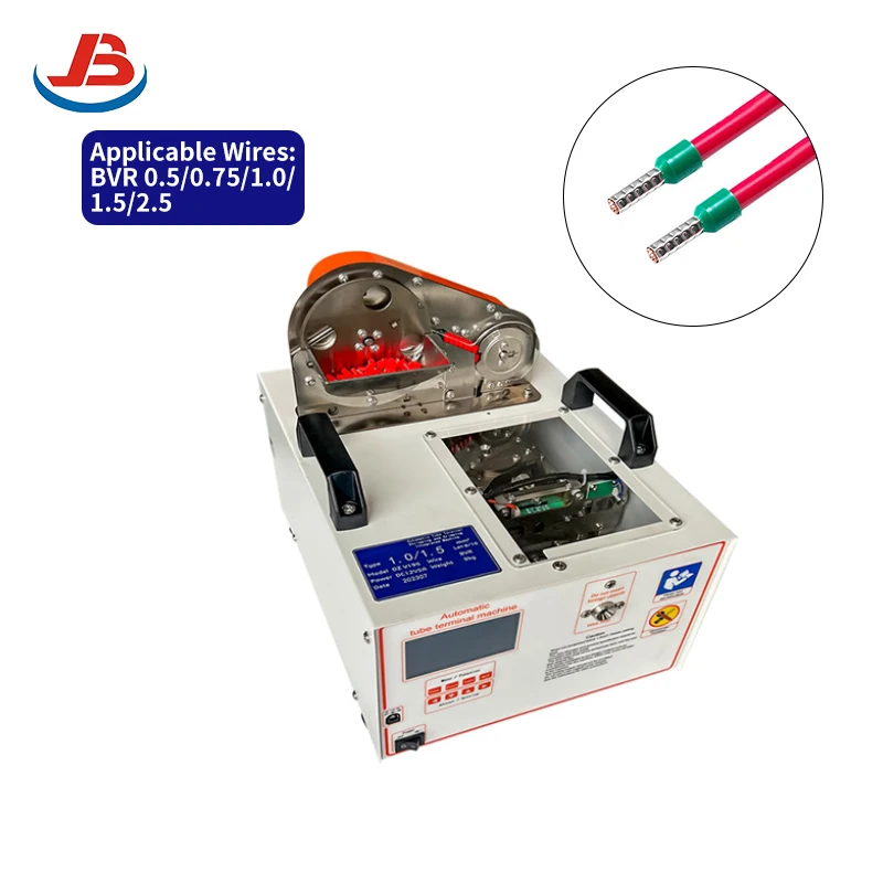 

JB-196 Auto Crimping Machine Automatic Terminal Sealing Plug Insertion Wire Cutting Stripping 2800 Pcs/H for AWG#28-16
