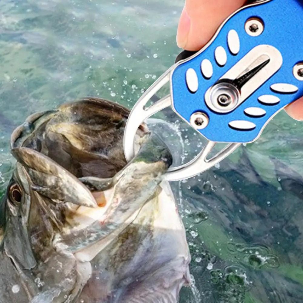 

Fishing Gripper Large Opening Anti-rust Lightweight High Strength Fish Lip Gripper for Angling Fishing Tools