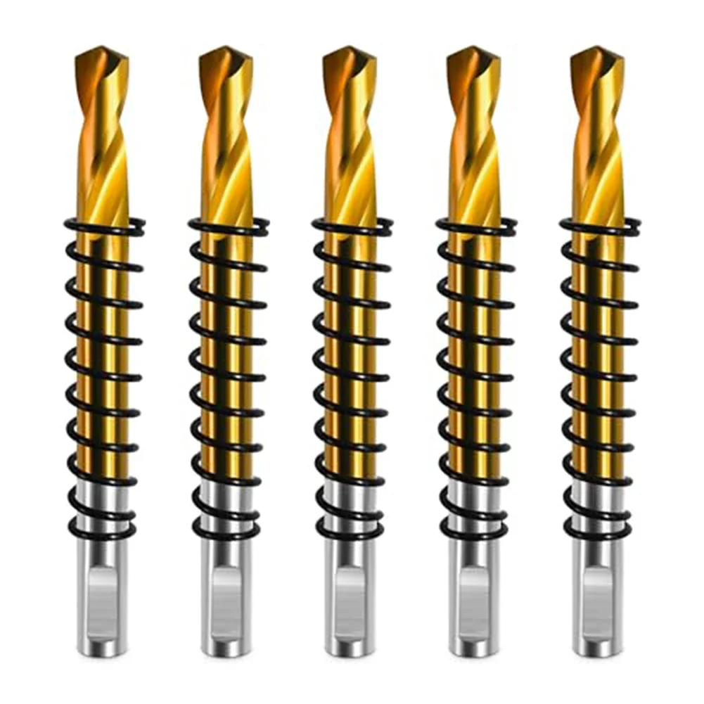 Titanium Plated Pilot Drill Bit Wear Resistant Optimized Cutting Geometry Reduces Drilling Resistance Steel Pilot Drill Bit