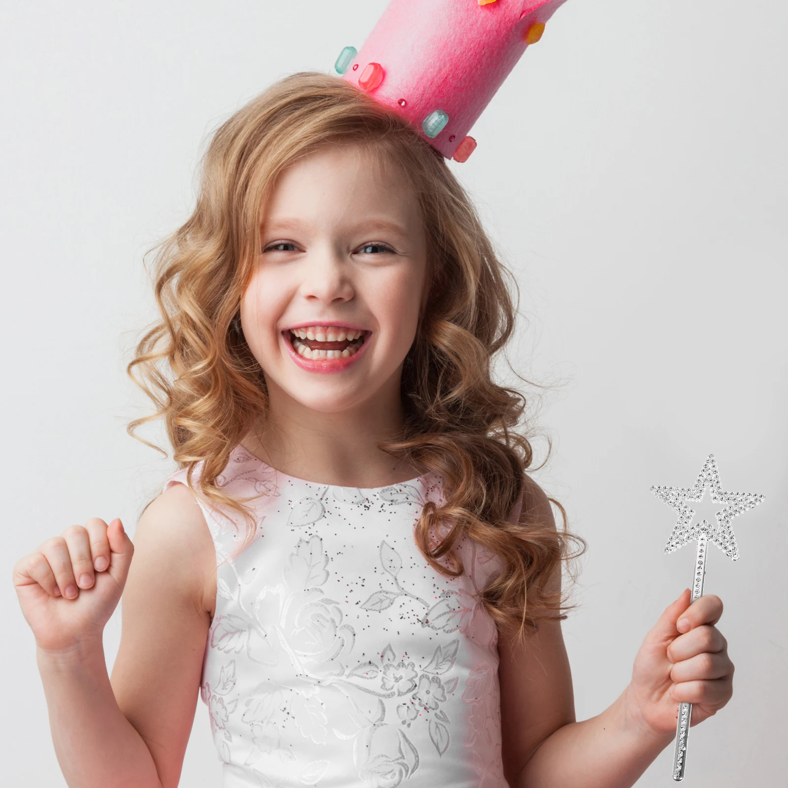 

12pcs Stick Star Wand Plastic Props for Kids Princess Party Sparkling Beads Angel Wands Angel Fairy Wands Accessories