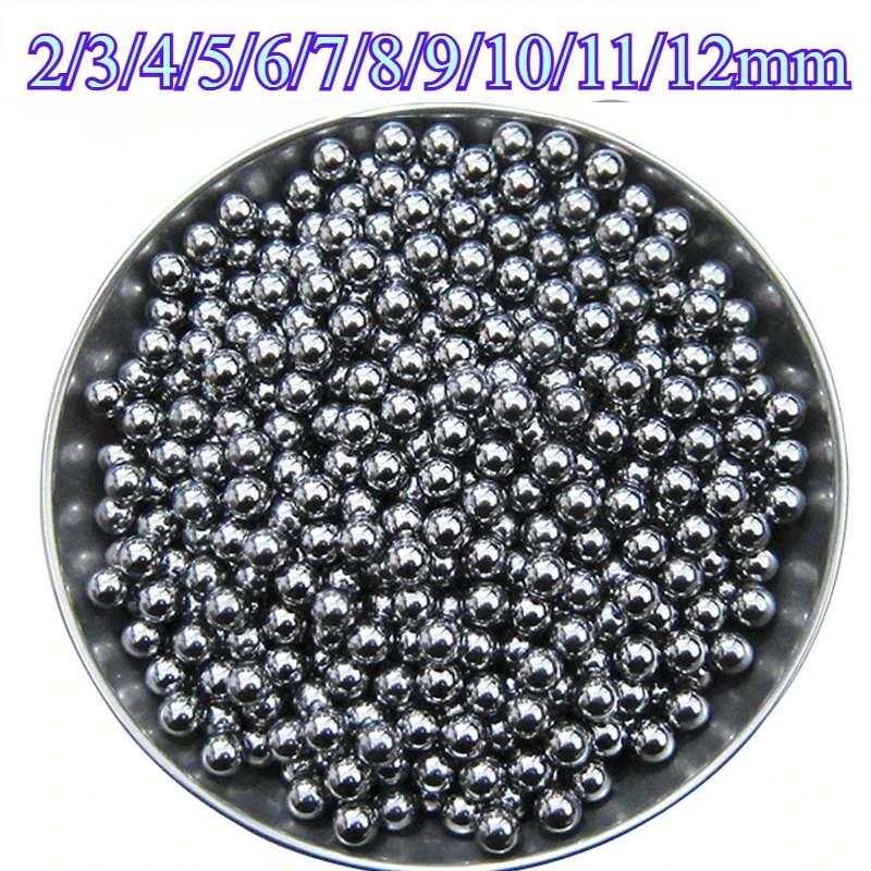 

Подшипниковая стальная твердая шариковая диаметром 2/3/4/5/6/7/8/9/10/11/12 мм Прецизионный подшипник стальной круглый гладкий шарикоподшипник рогатка 100 шт.