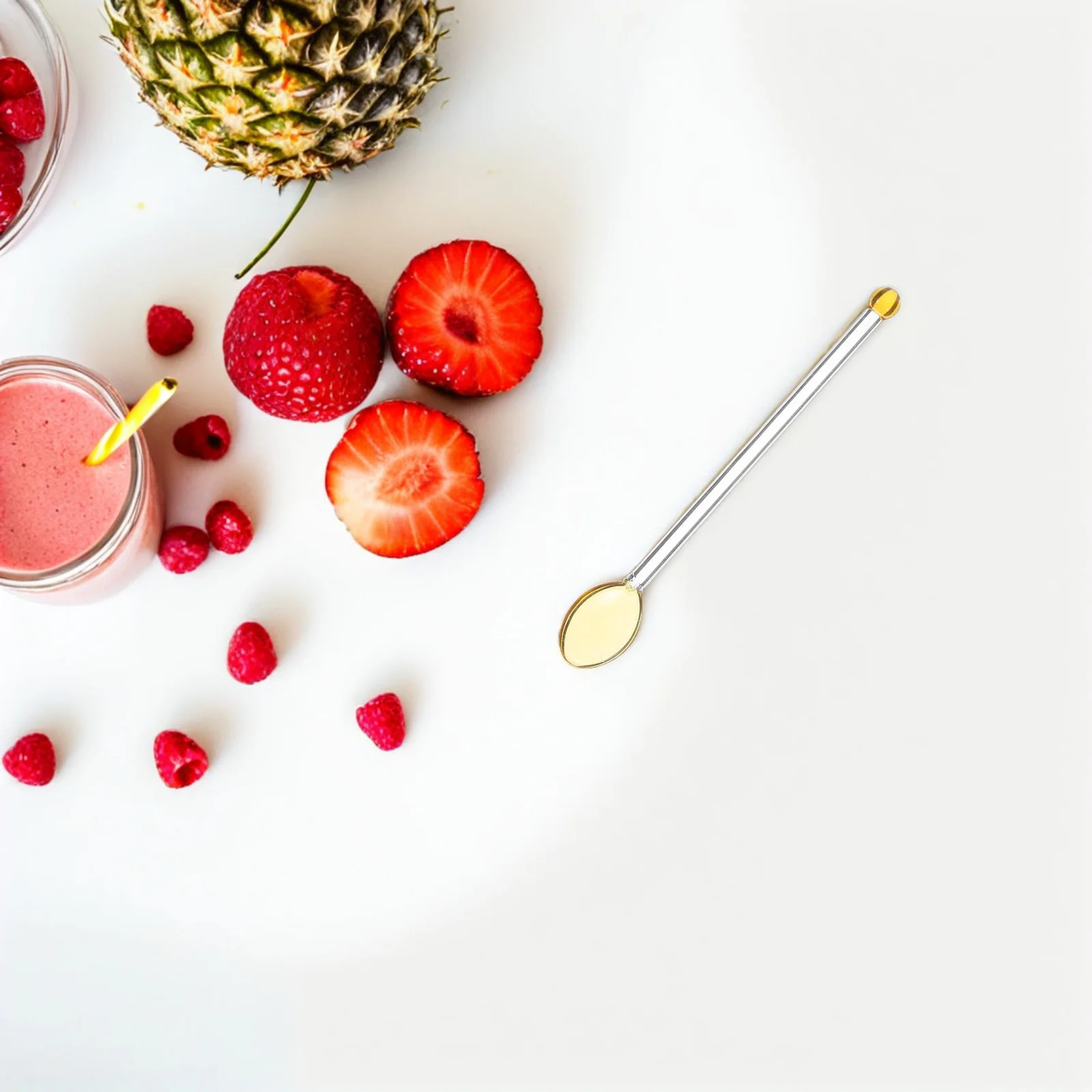 

5Pcs Reusable Glass Stirrers Unique Shape Easy Clean Long Handle for Hot Drinks Coffee Bar Decor Glass Stirrer