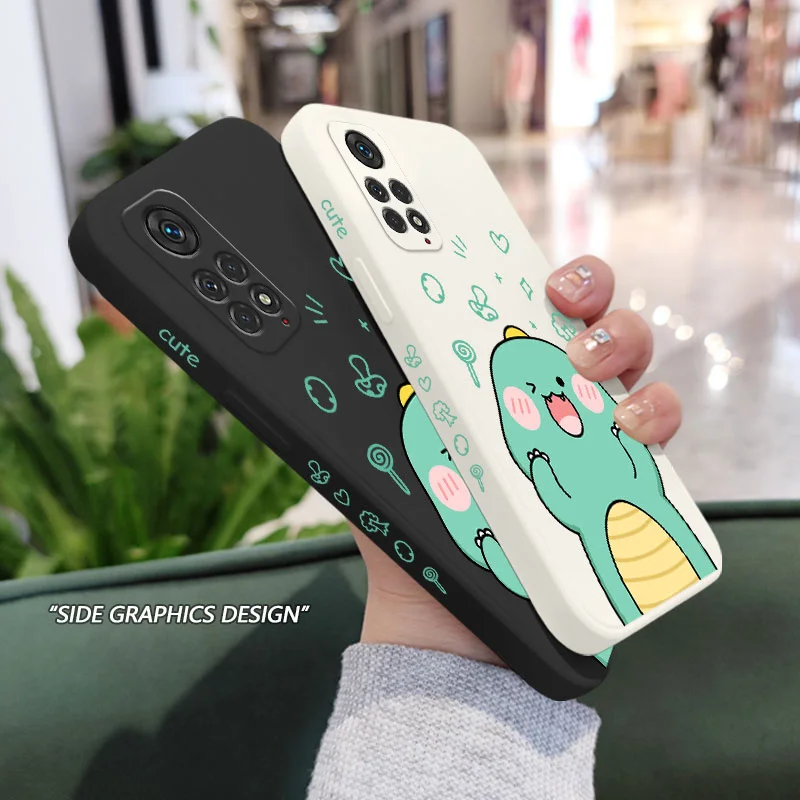 Cute Dinosaurs Phone Case For Xiaomi Redmi Note 14 13 12 11 11S 11T 10 10A 10T 10S 9T 9 8 7 Pro Plus 10C 9A 9C 9T 4G 5G Cover image 2