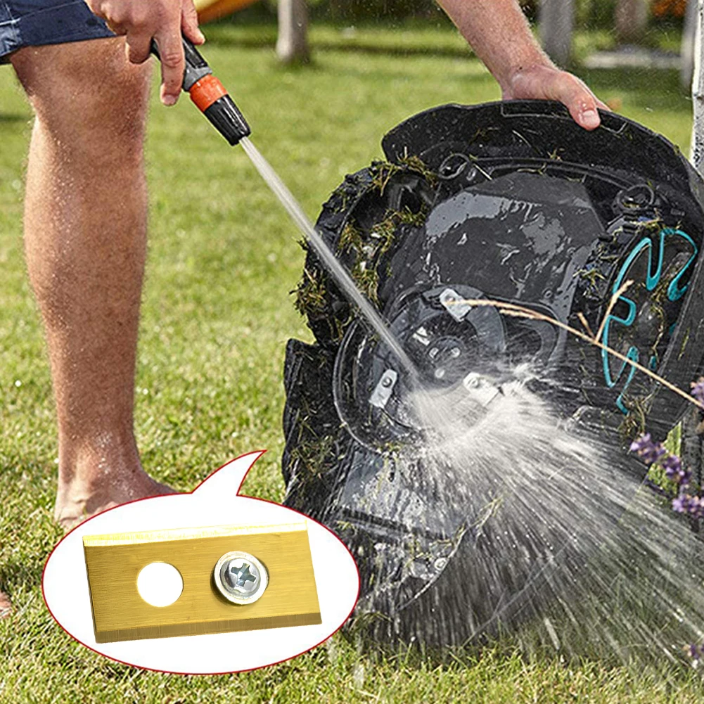 30 قطعة شفرات جزازة العشب شفرات قطع العشب لروبوت ماموشن لوبا (ذهبي)