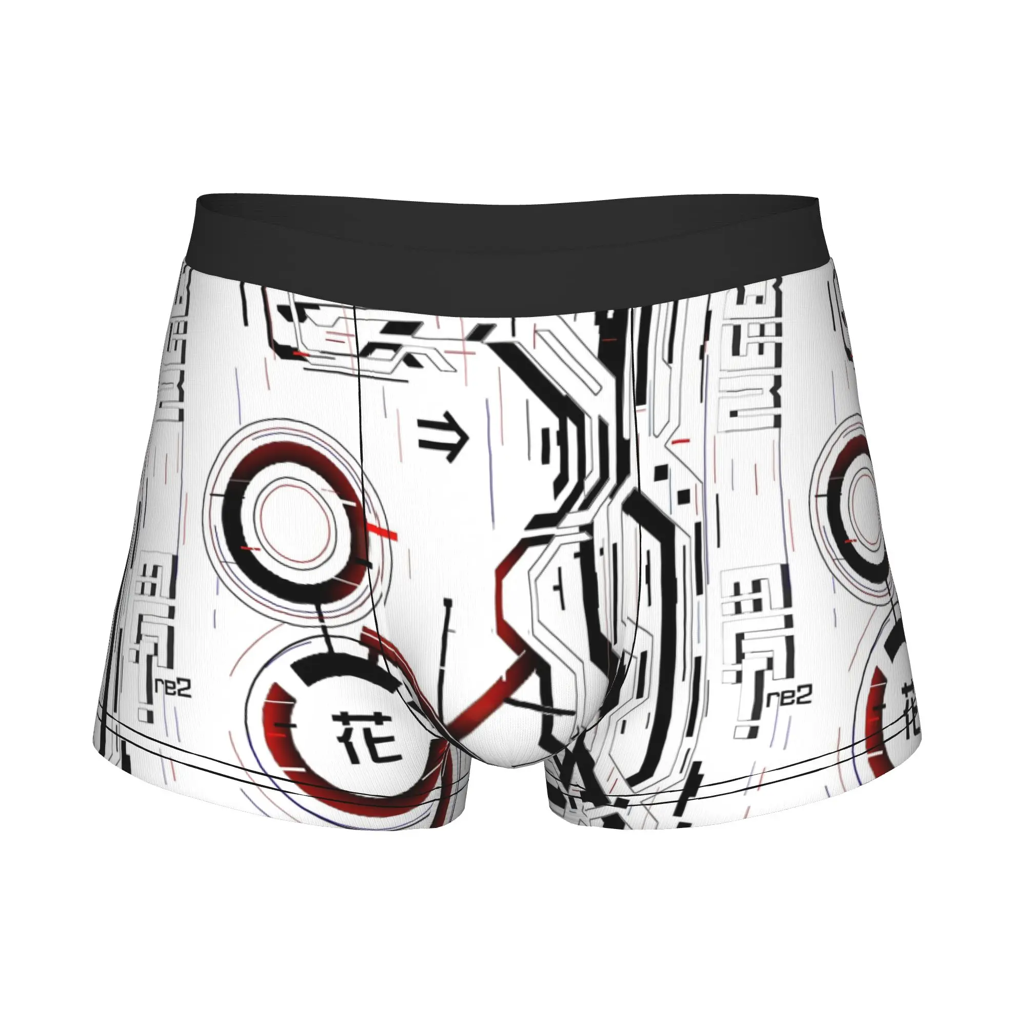 Funny Cybernetic Flower Techwear  Boxers Shorts Panties Men's Underpants Breathable C-Cyberpunks Circuit Board Briefs Underwear
