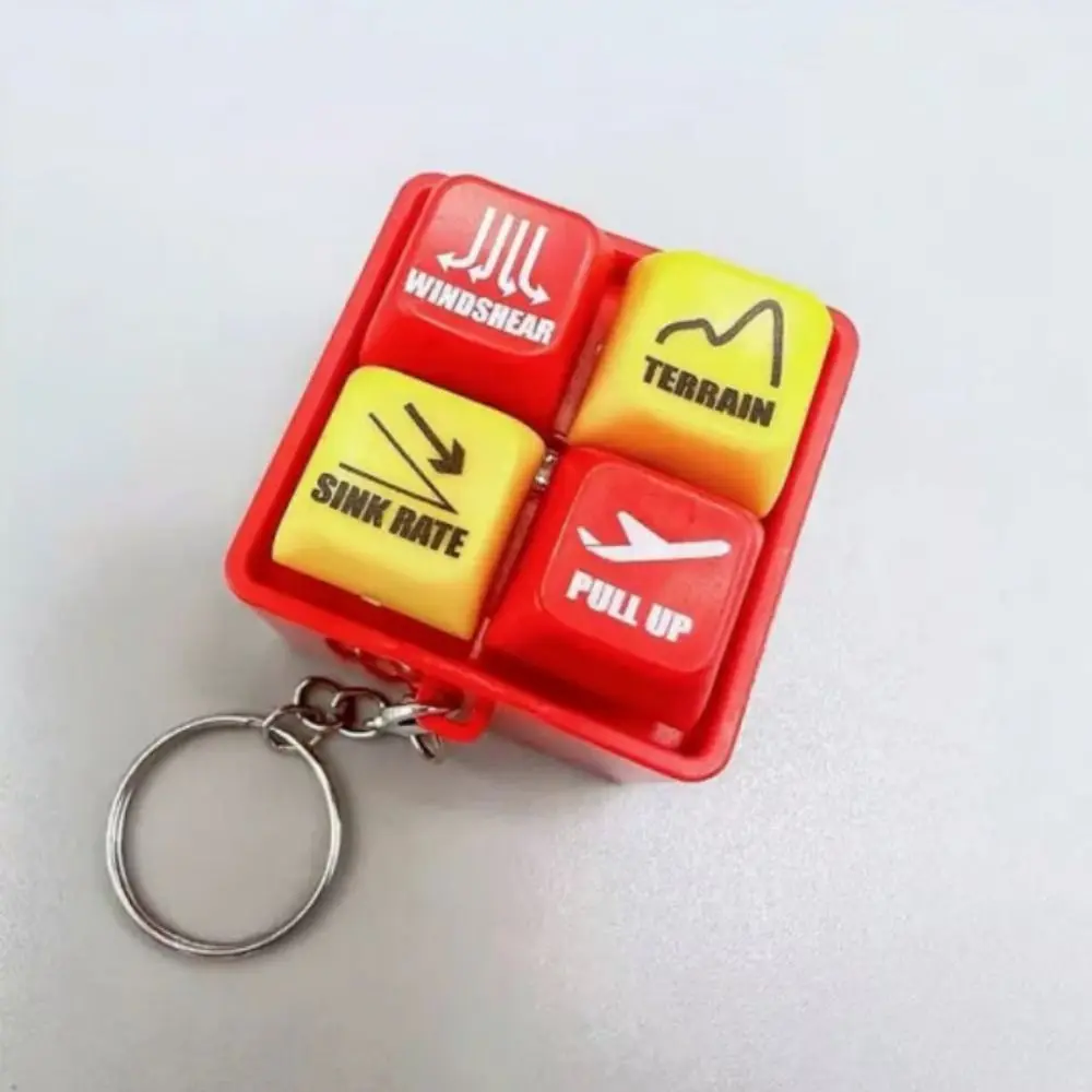 737 Airbus EGPWS Warning Simulator Aircraft Route Sound Effects Pilot Keychain Pendant Plastic 737 Warning Sound
