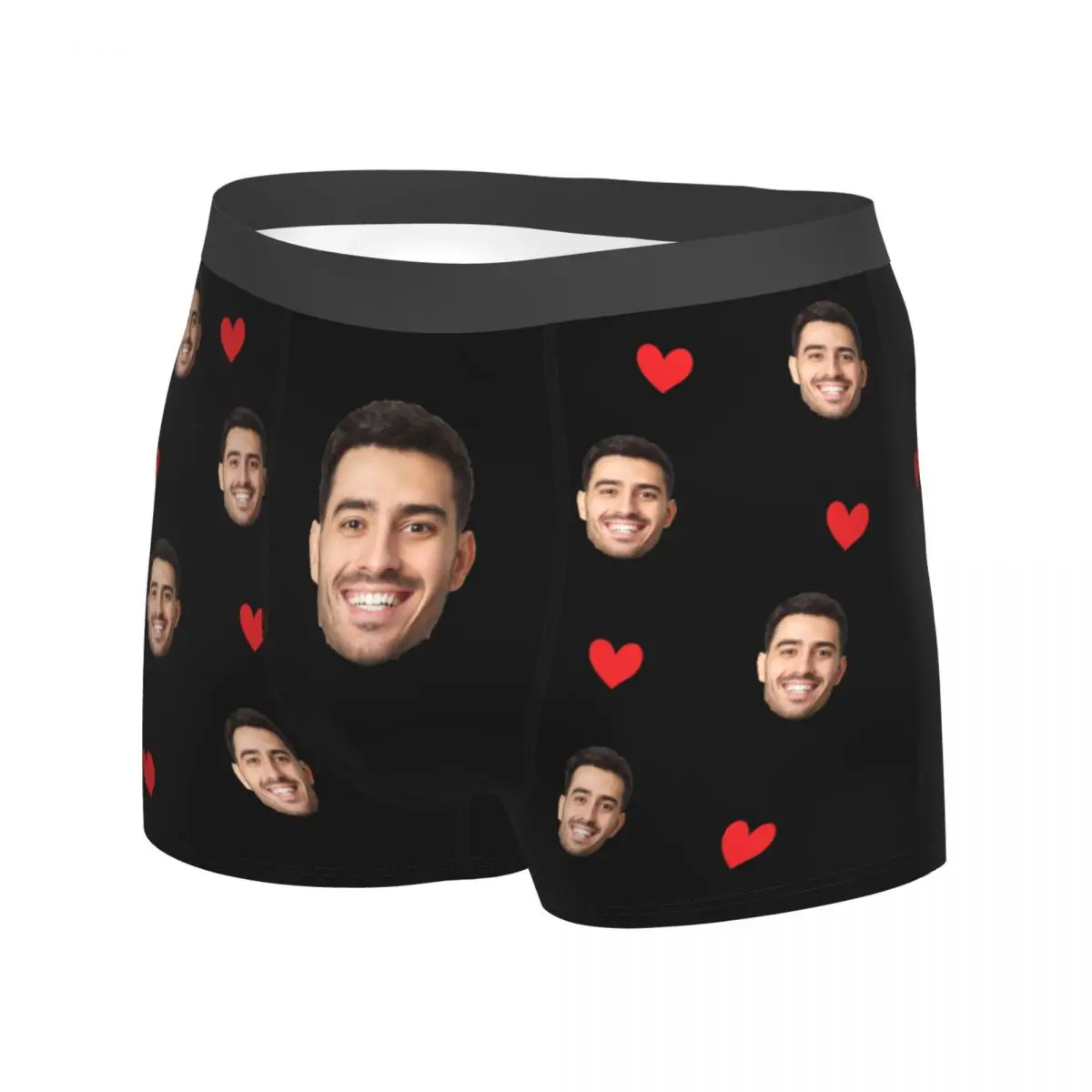 Men Gift Custom Face Boxers Valentine\'s Day Gift Personalized Photo Underwear Design Birthday Boxer Briefs for Boyfriend Husband