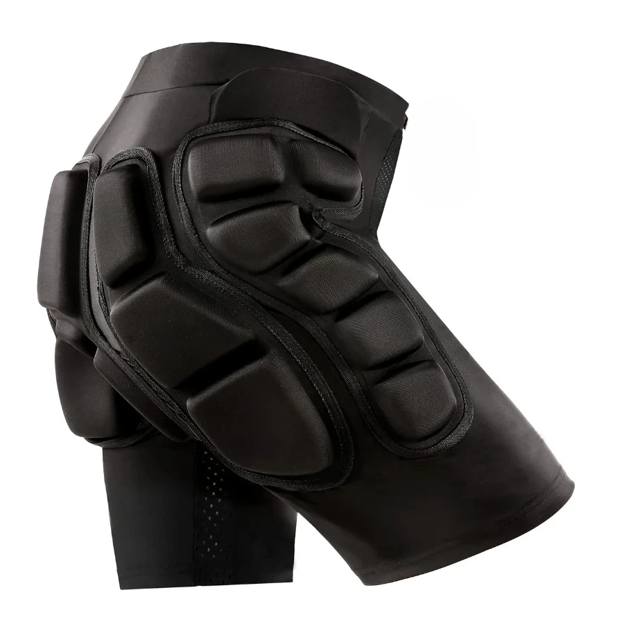 

Компрессионные шорты с мягкой подкладкой для защиты сноуборда на открытом воздухе, 3D-защита бедер, лыжная подушка толщиной 0,8 дюйма