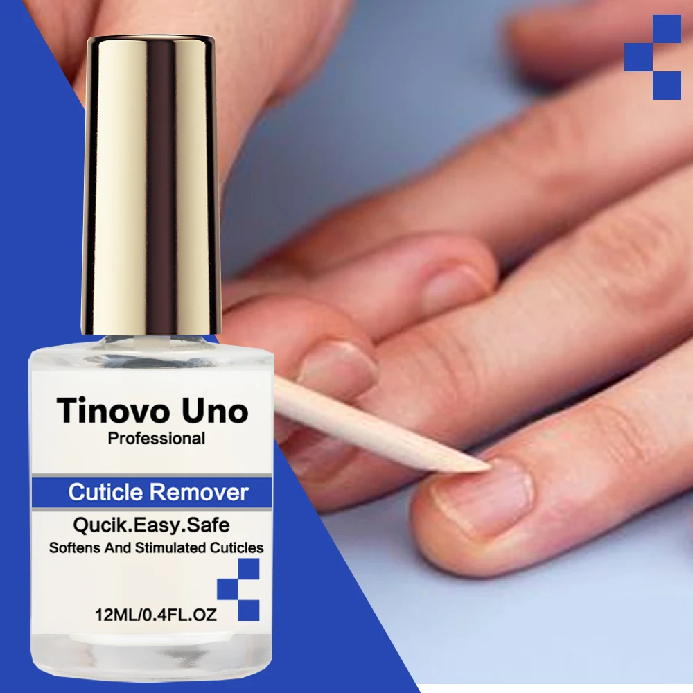 Tinovo Uno Professional Cuticle Remover Liquid Quick Easy Fast Nail Softener Remove Exfoliator Base Oil Nail Art Treatment Care