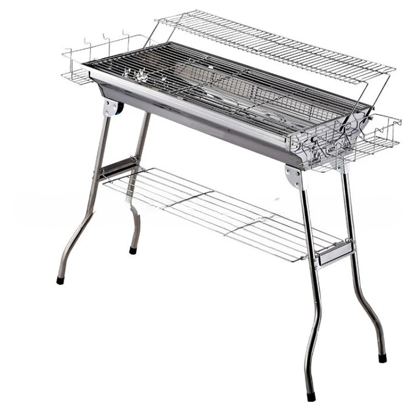 

Foldable Stainless Steel Outdoor Grill BBQ Grill Household Basket American Grill