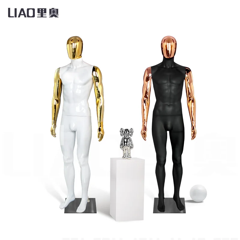 Chrome White Male Full body Clothes Mannequins Man Dummy Fashion Window Boutique Display