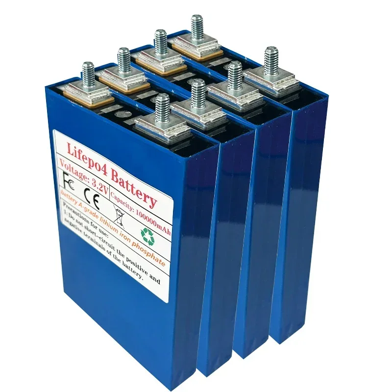 3,2 V 100AH Lifepo4 Lithium-Eisenphosphat-Akku DIY 12 V 24 V 36 V 48 V Elektroauto-Solarspeichersystemzellen