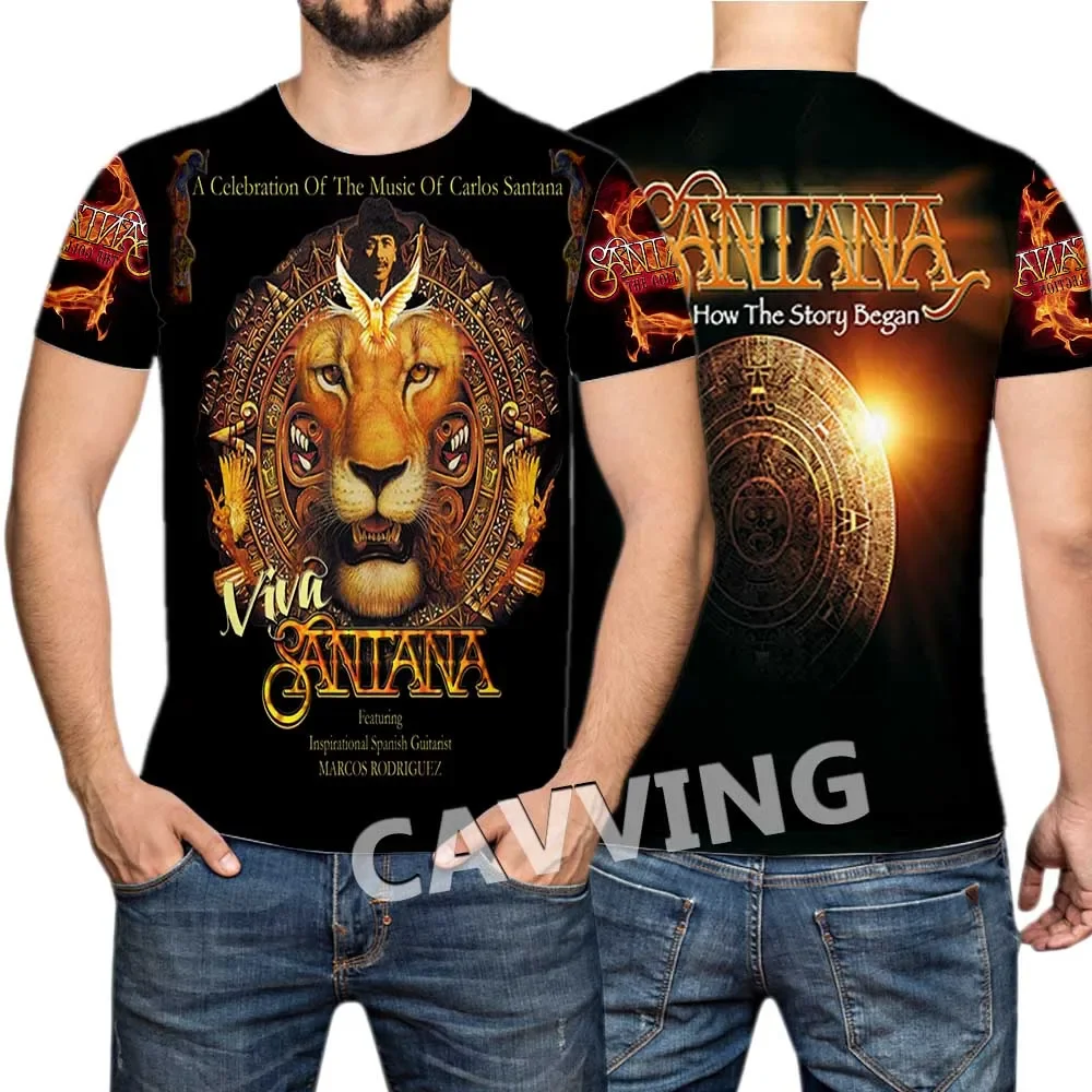 New Fashion Women/Men's 3D Print  Santana Band Casual T-shirts Hip Hop Tshirts Harajuku Styles Tops Clothing