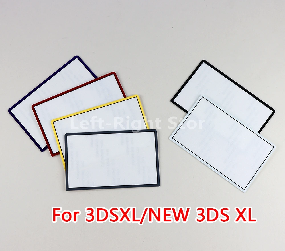 15PCS Replacement For 3DSXL Glass Top Screen Frame Lens Cover LCD Screen Protector Compatible For Nintendo New 3DS XL LL