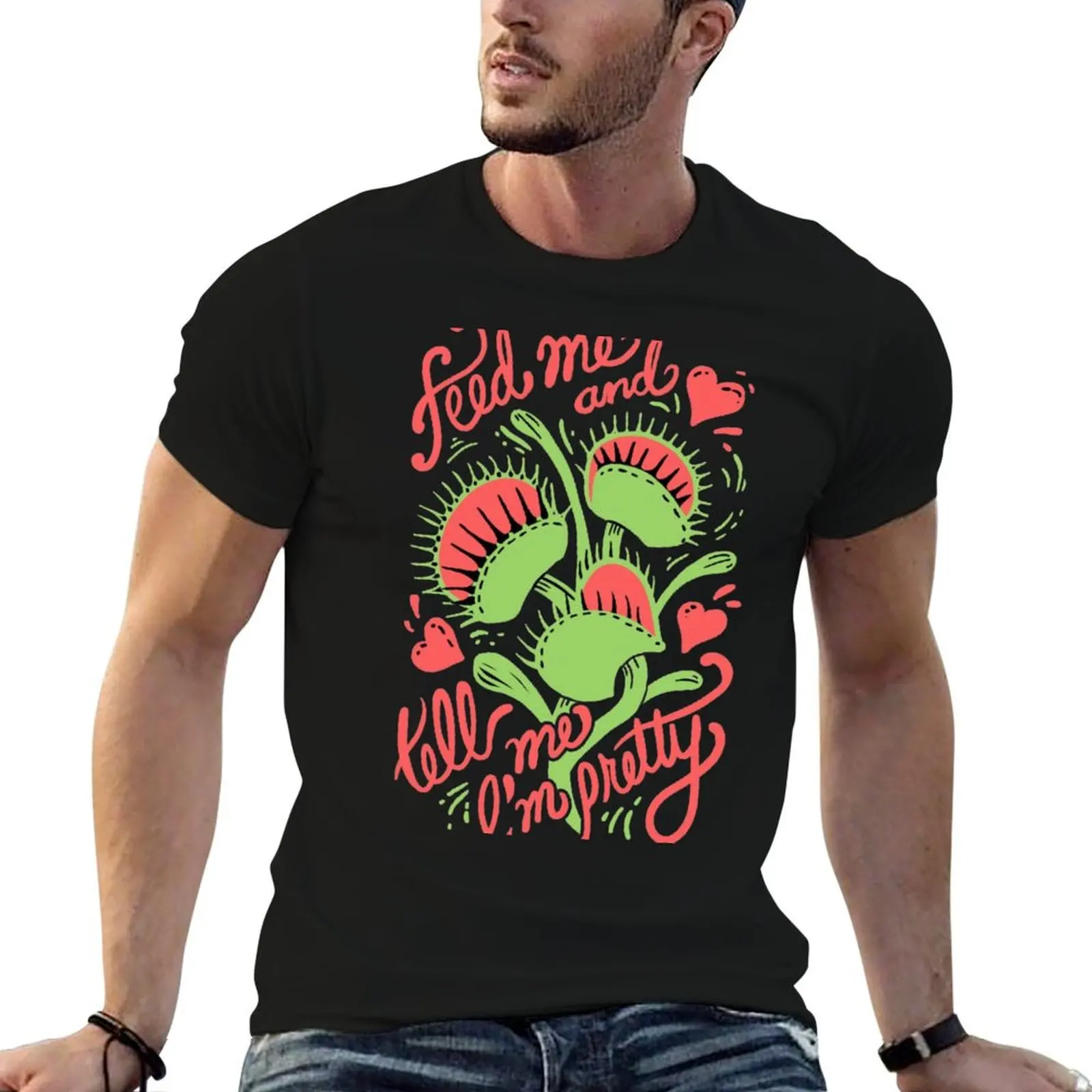 Venus fly trap T-Shirt plus size clothes sports fans mens t shirt