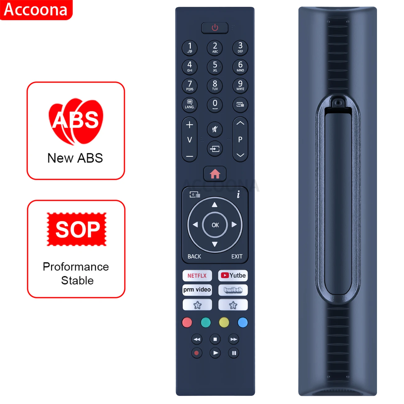 

Remote control for Toshiba 58UA3A63DT 43UA3A63DT 4K led smart tv