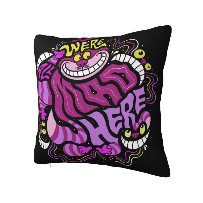 Nordic Cheshire Cat Throw Pillow Case Decoration 3D Printed Sofa Chair Cushion Cover Polyester Soft Pillowslip Dakimakura