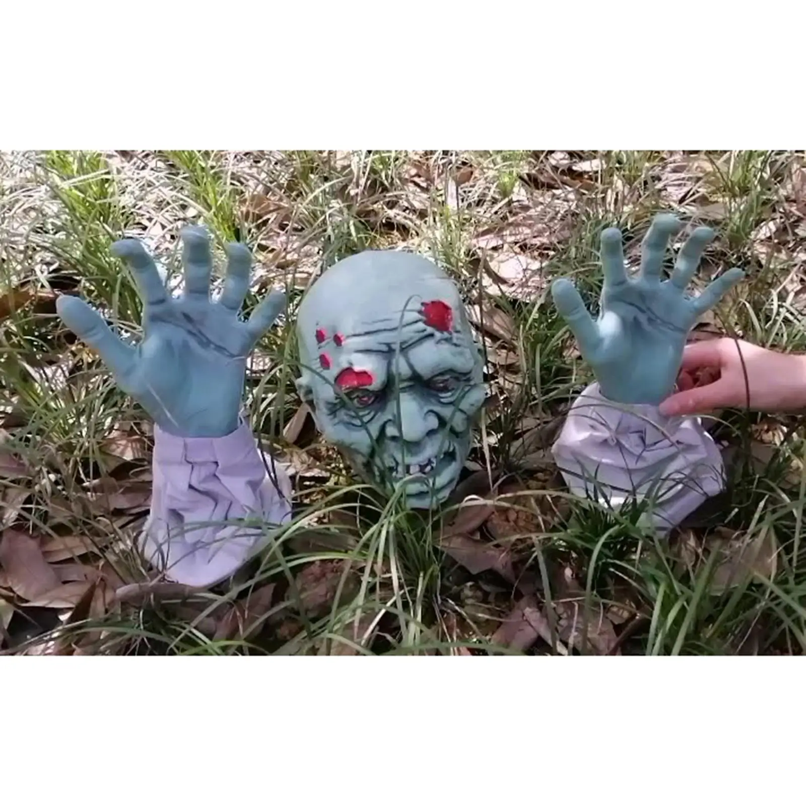 Scary Bloody Garden Zombie Decoration Severed Ornament Statue Skeleton Stakes Halloween Spooky Sculpture