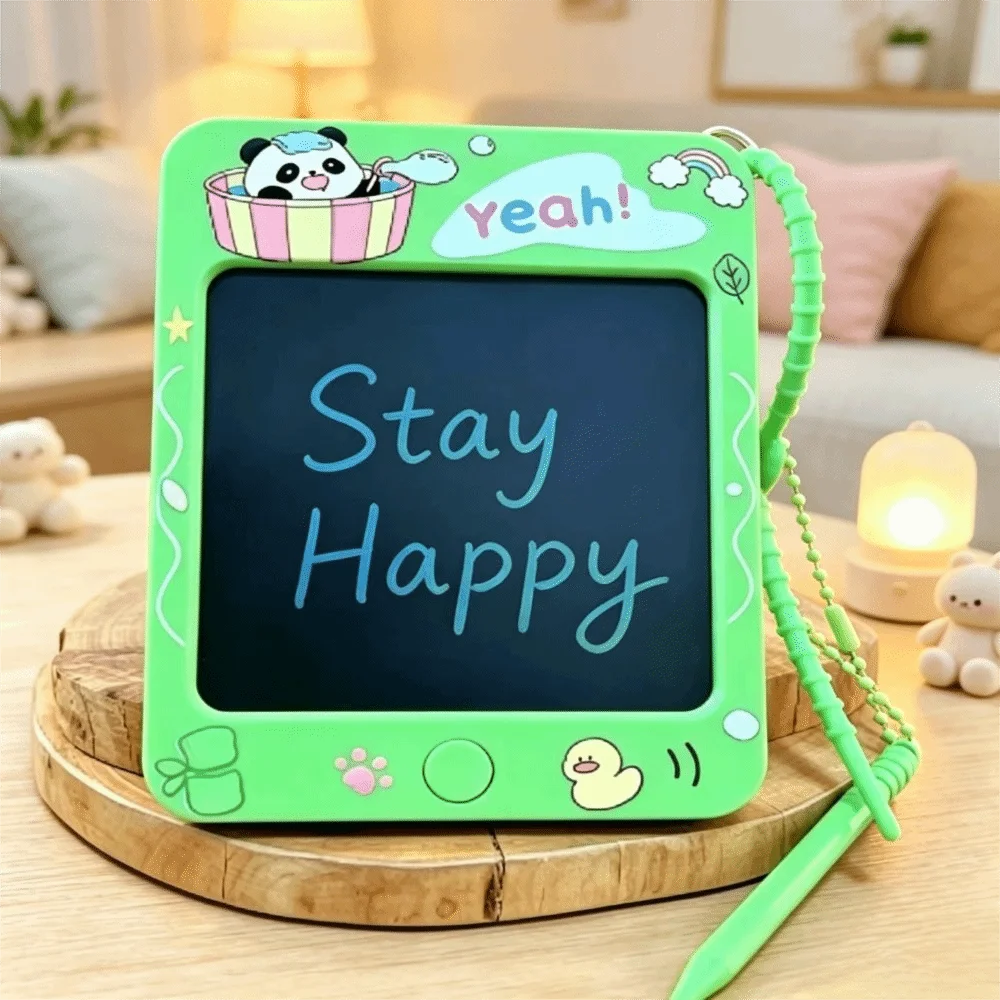 Reusable Keychain Writing Board One-Button Clear Creative Drawing Board Mini Doodle Board One-Click Clearing Mini Design